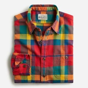 J Crew midweight flannel work shirt
